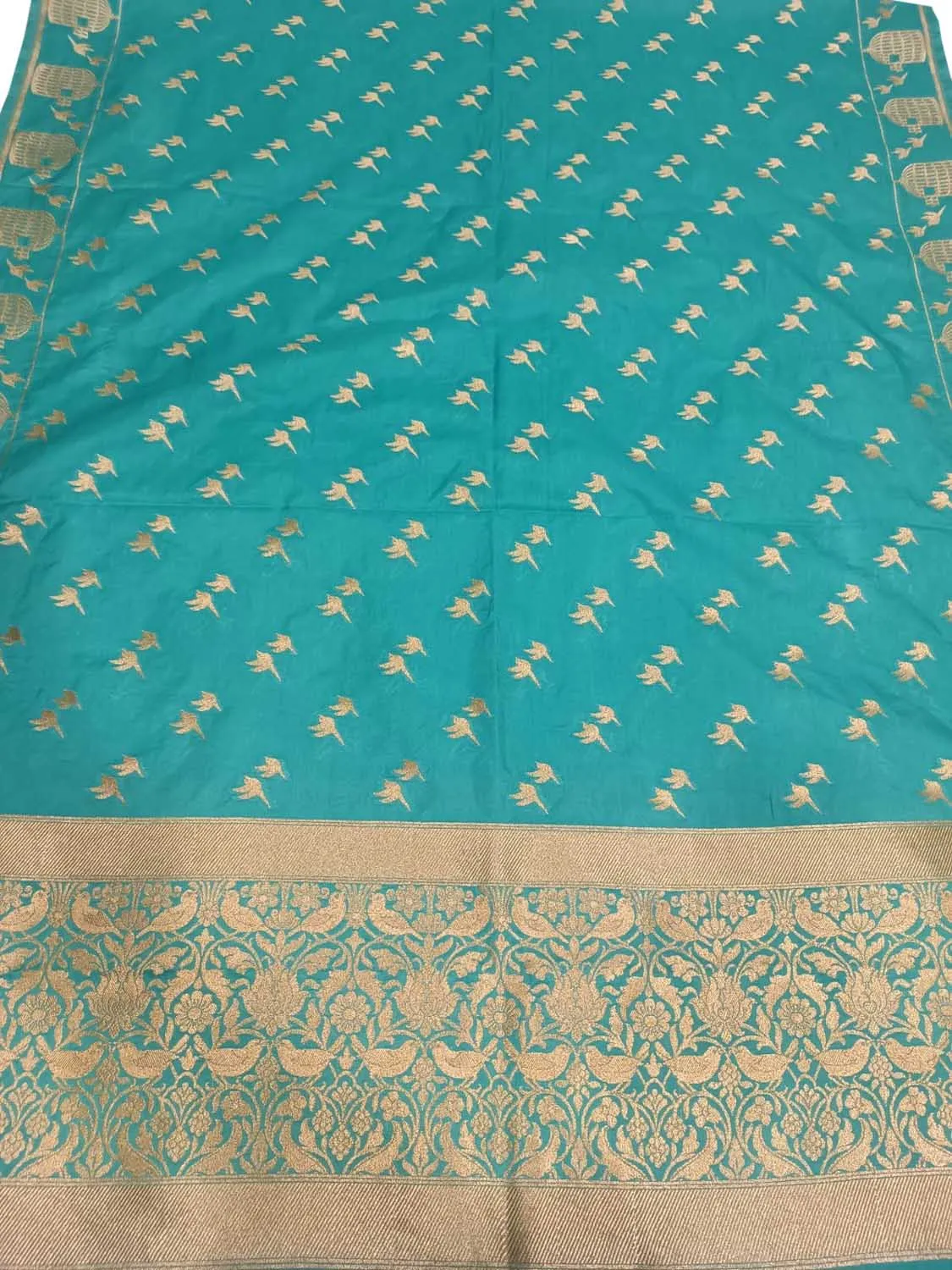 Blue Banarasi Silk Dupatta