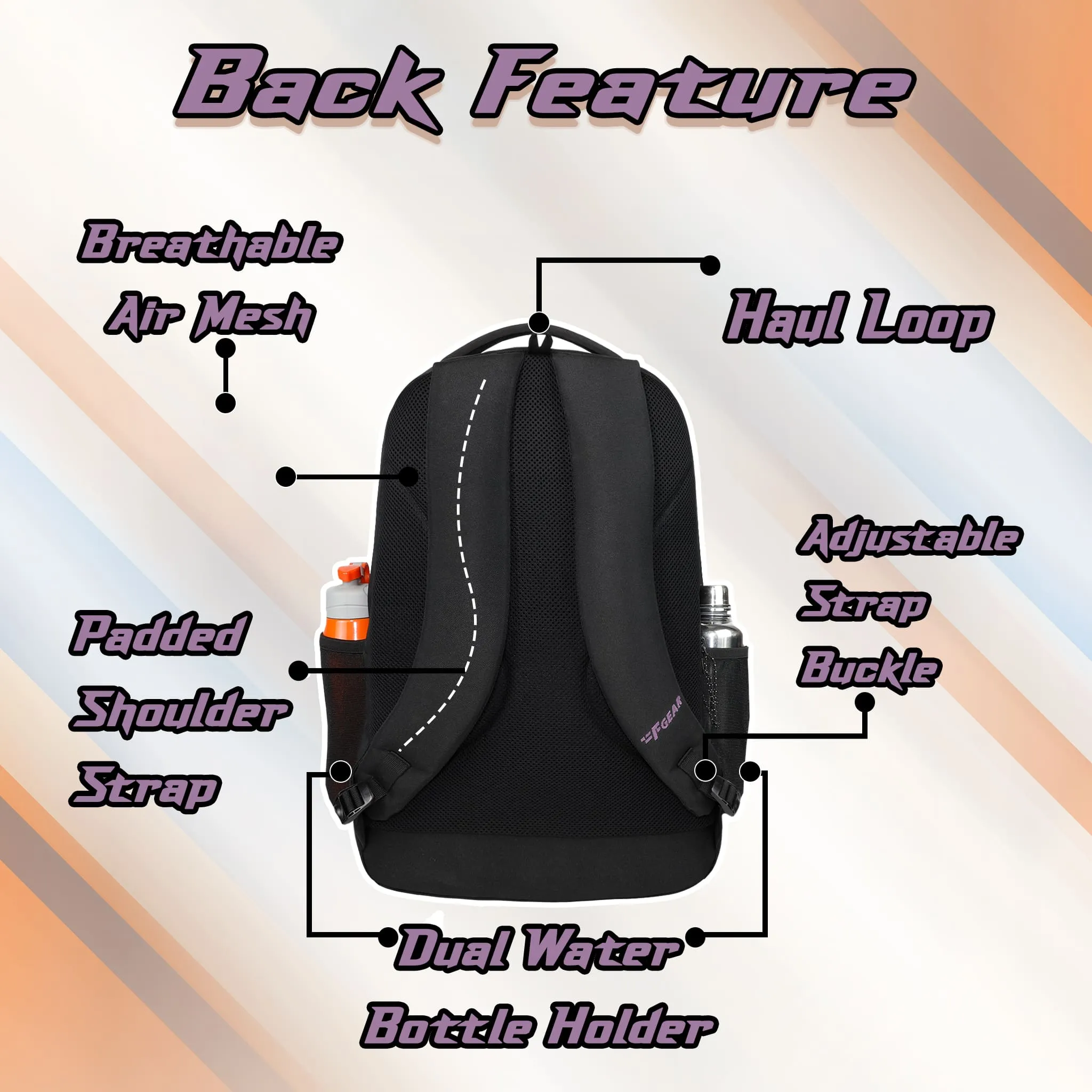 Dynamo 35L Purple Black Backpack