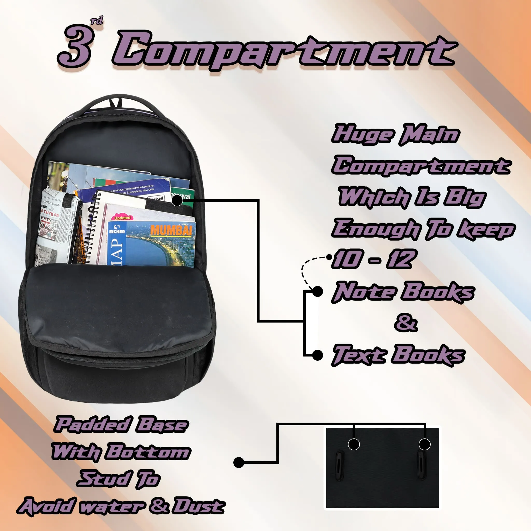 Dynamo 35L Purple Black Backpack