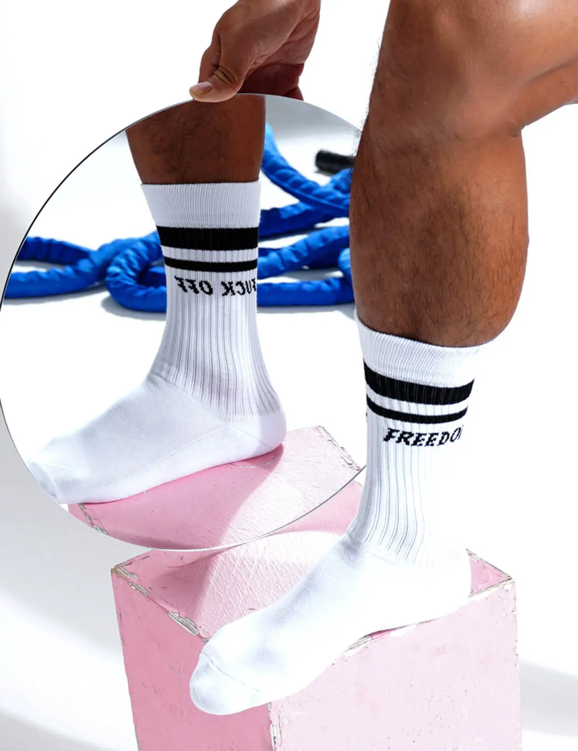 Fu*k Off Freedom Crew Socks SINGLE-PACK