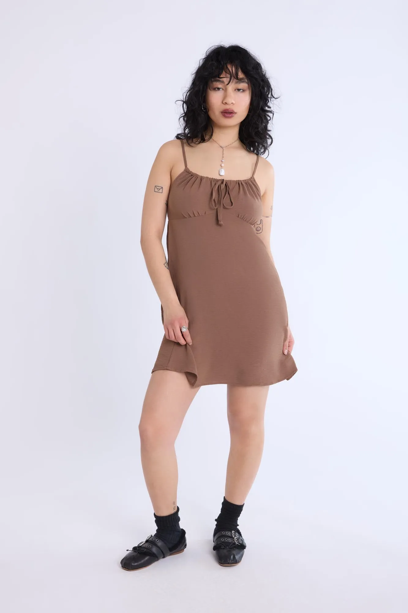 Mini robe en polyester