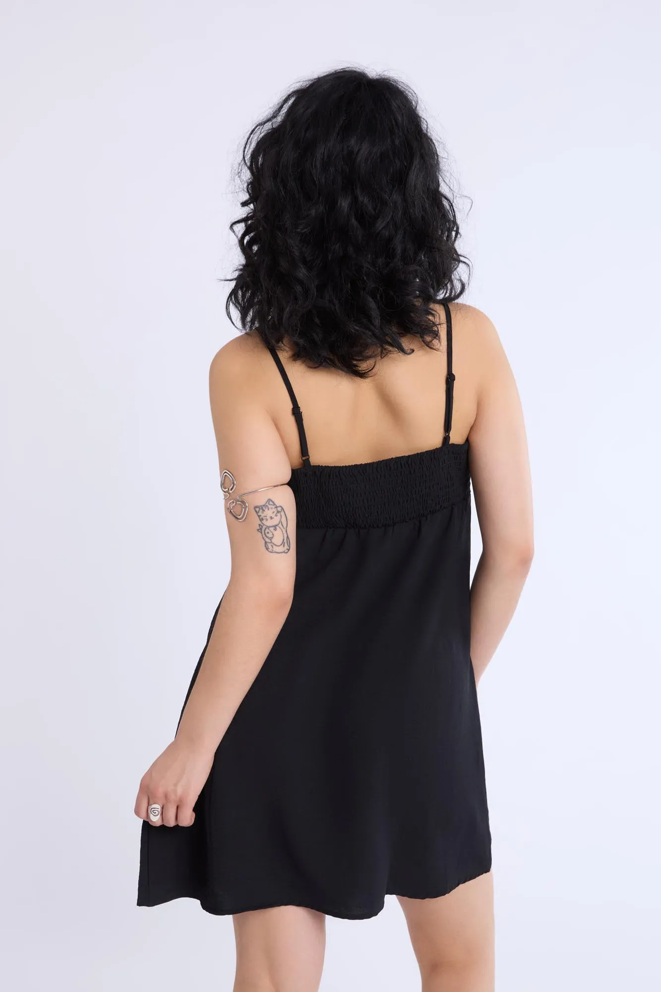 Mini robe en polyester