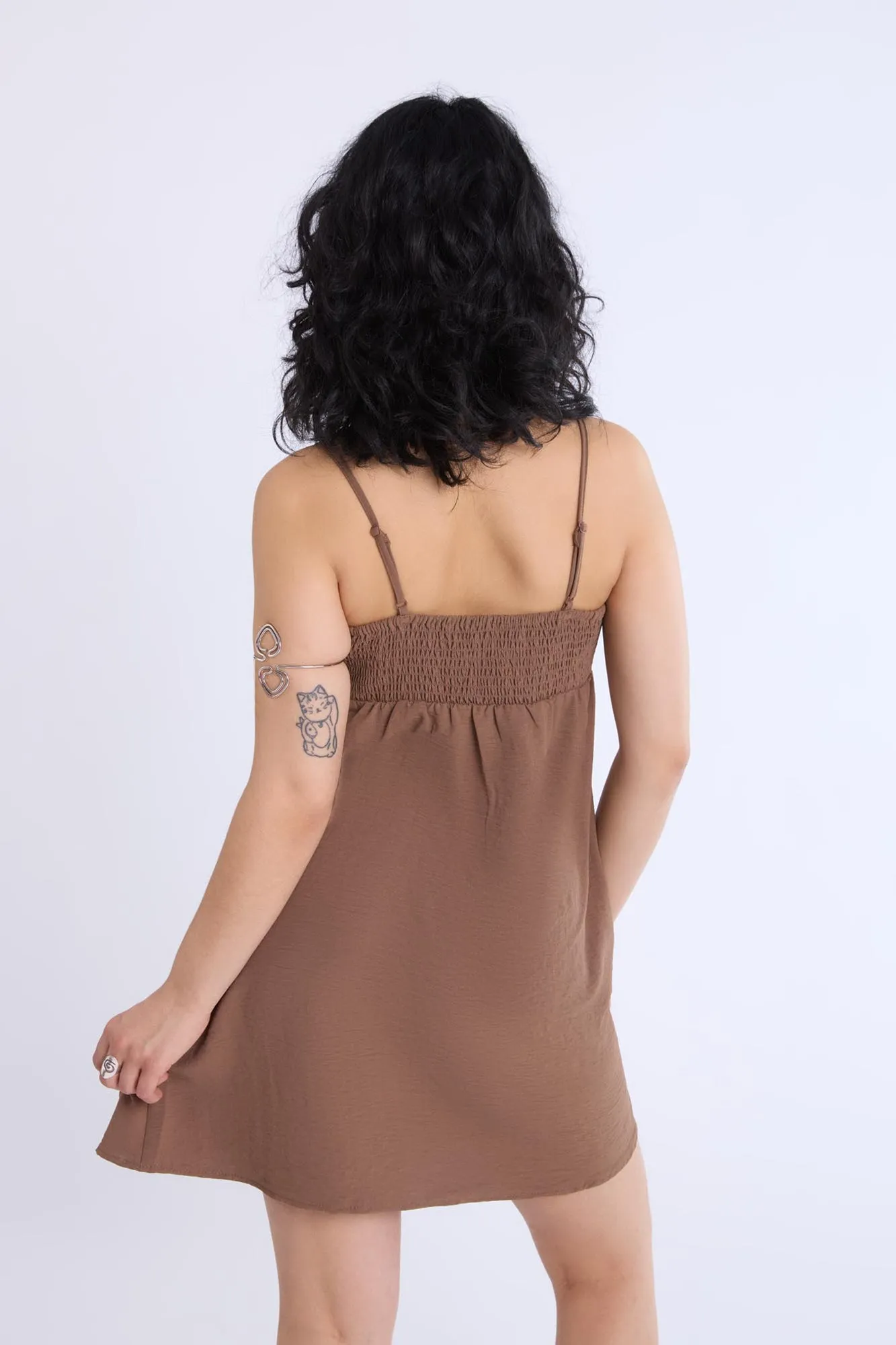 Mini robe en polyester