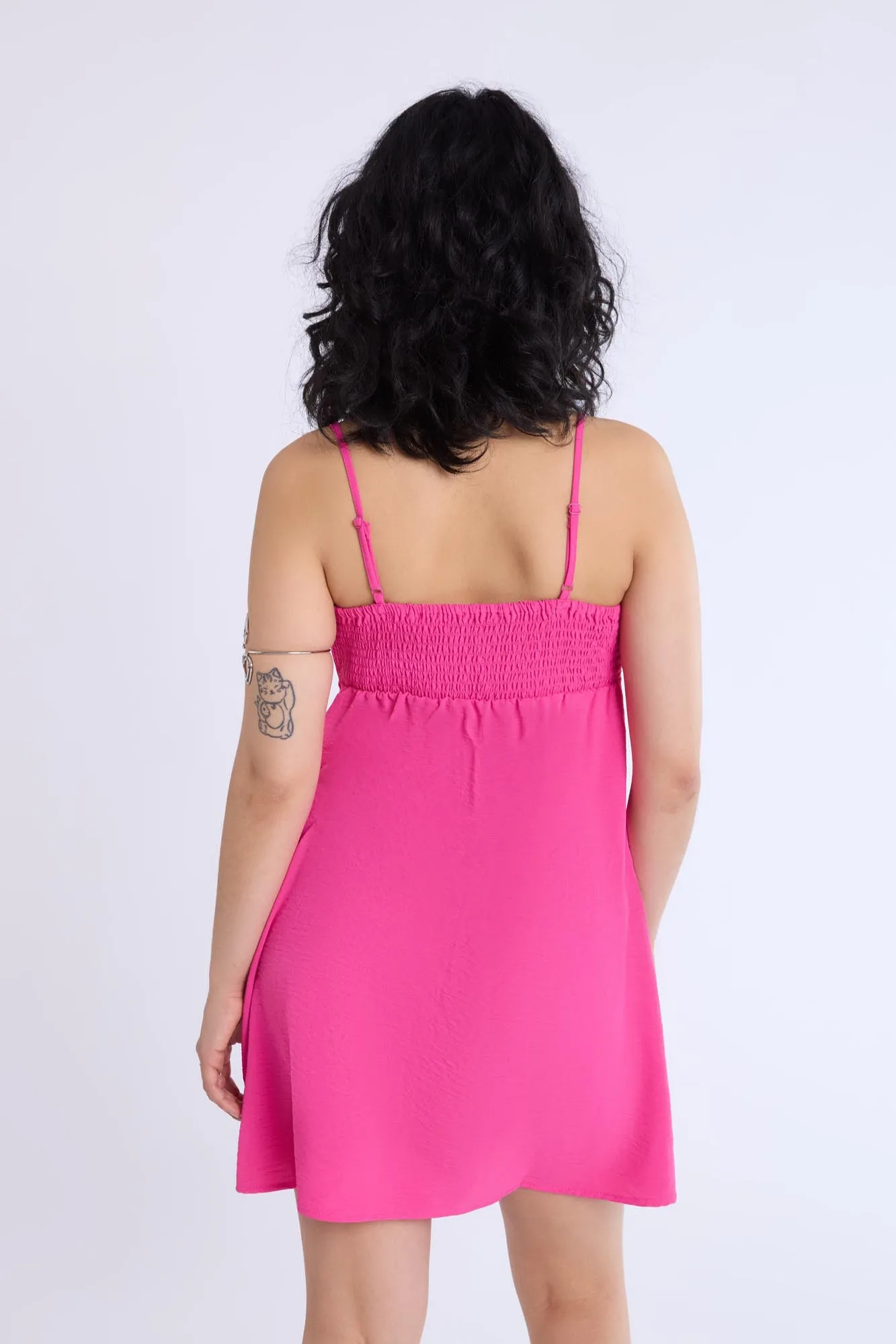 Mini robe en polyester