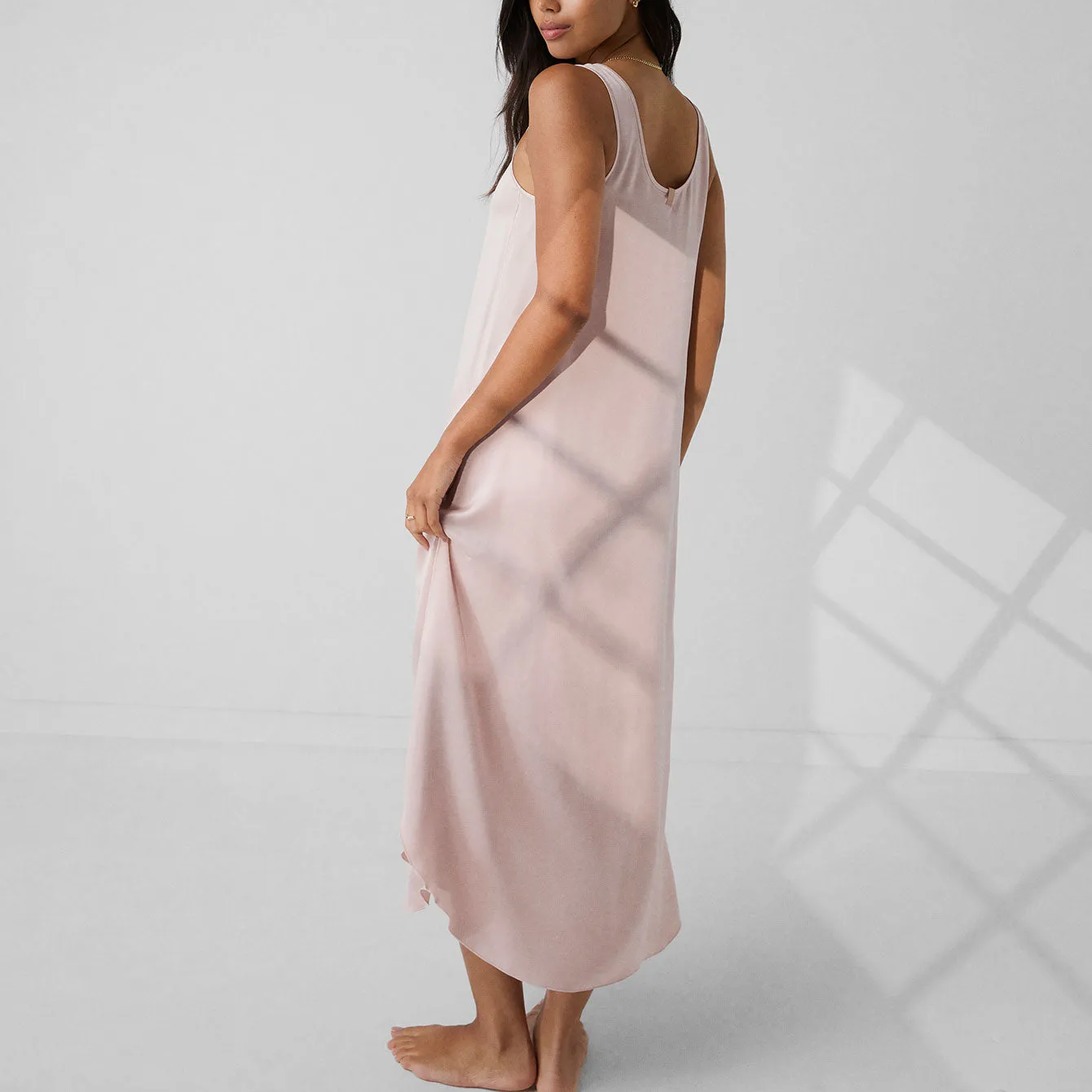 Washable Silk Tulip Dress